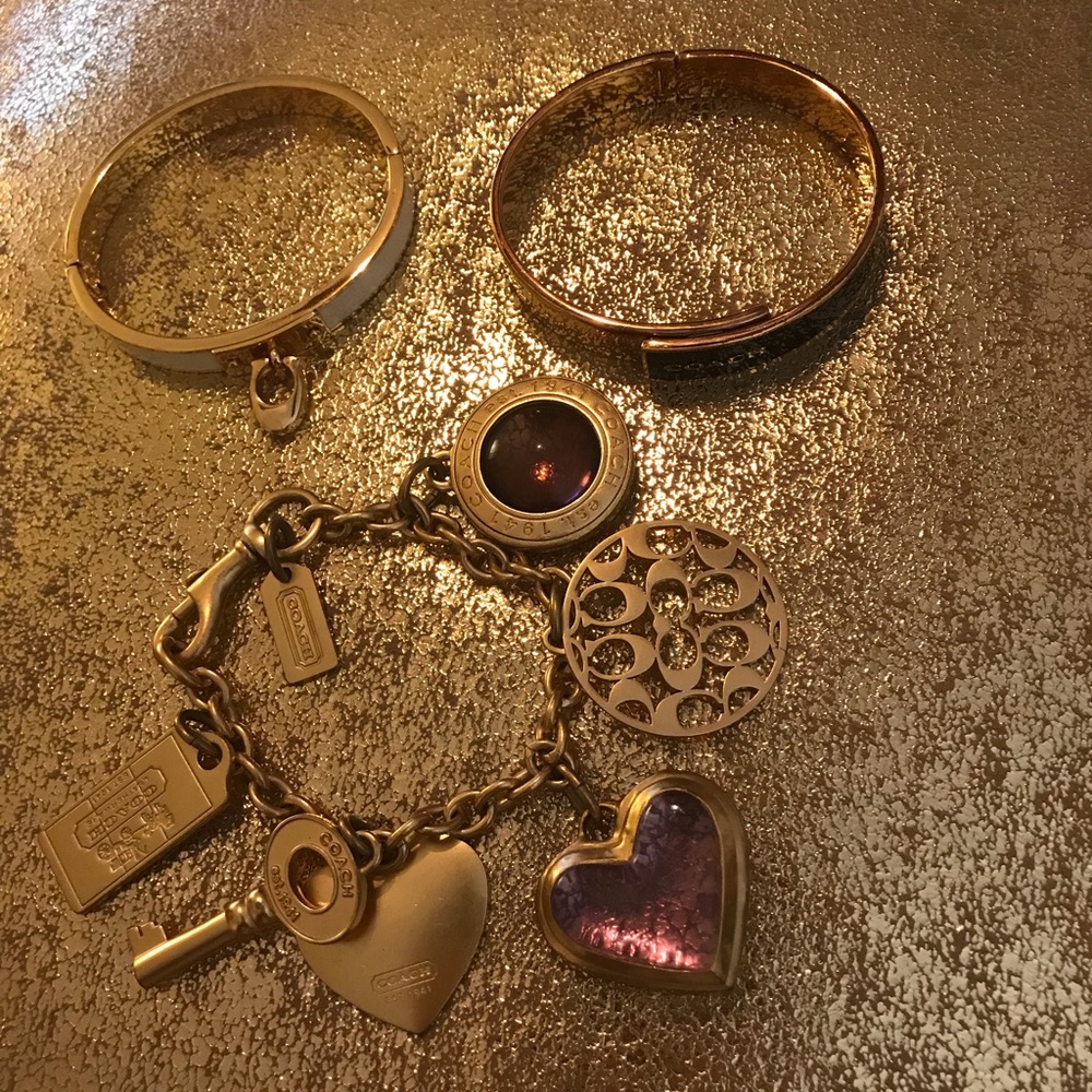 Coach bracelets.